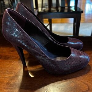 Nine West Purple High-Heeled Pumps